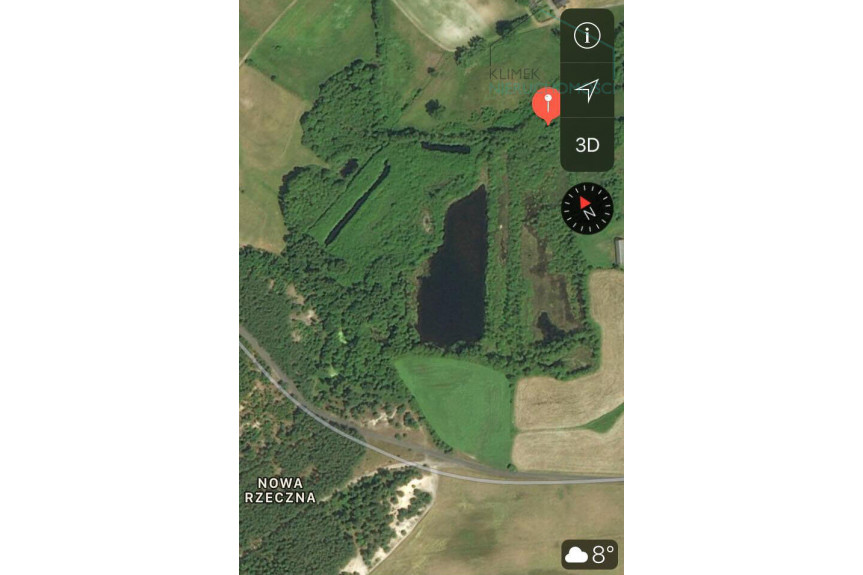 Włocławek, Lisek, Działka 4.8ha ze stawem, Rezerwacja